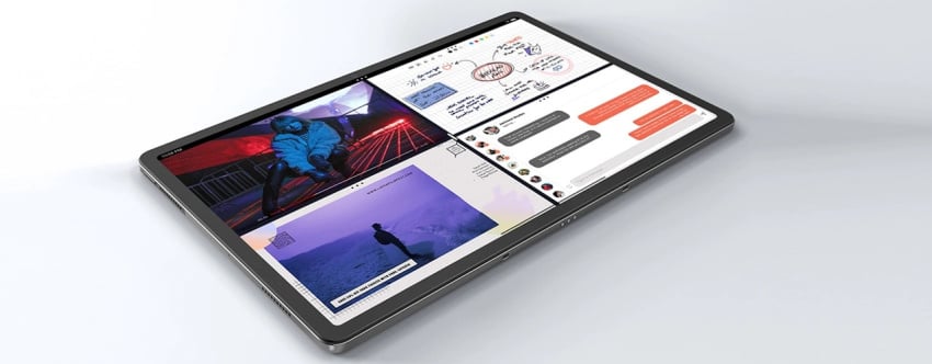 The Tab P12 has up to 4 split screens